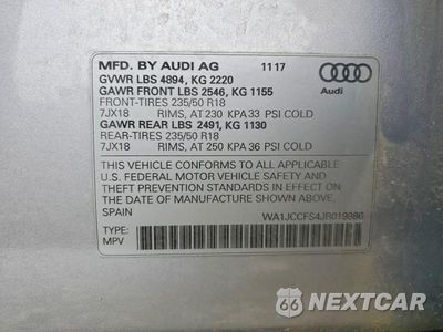Zdjęcie 14 z 14 samochodu: 2018 AUDI Q3 PREMIUM PLUS VIN:WA1JCCFS4JR019986 - miniatura