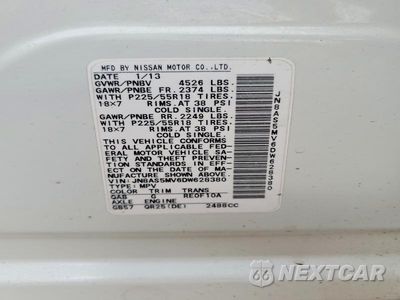 Zdjęcie 13 z 13 samochodu: 2013 NISSAN ROGUE S VIN:JN8AS5MV6DW628380 - miniatura