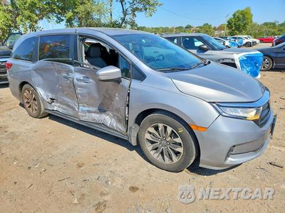 Czwarte zdjęcie samochodu z boku: 2023 HONDA ODYSSEY EXL VIN:5FNRL6H62PB018070 - miniatura