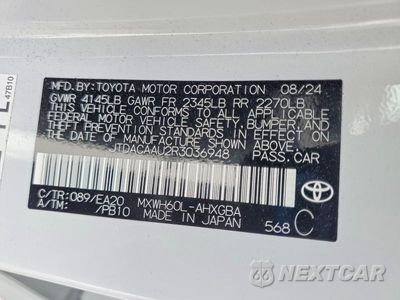 Zdjęcie 12 z 12 samochodu: 2024 TOYOTA PRIUS XLE VIN:JTDACAAU2R3036948 - miniatura