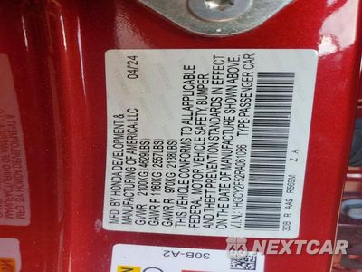 Zdjęcie 12 z 12 samochodu: 2024 HONDA ACCORD HYBRID SPORT VIN:1HGCY2F52RA061086 - miniatura