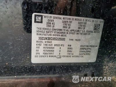 Zdjęcie 12 z 12 samochodu: 2014 CHEVROLET SILVERADO K1500 LTZ VIN:3GCUKSEC0EG326930 - miniatura