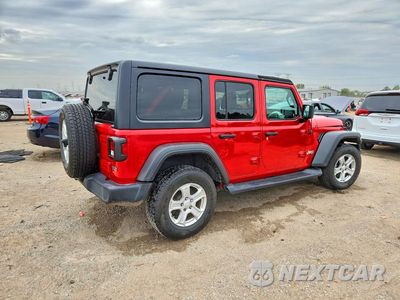 Trzecie zdjęcie samochodu z tyłu: 2019 JEEP WRANGLER UNLIMITED SPORT VIN:1C4HJXDG4KW681800 - miniatura