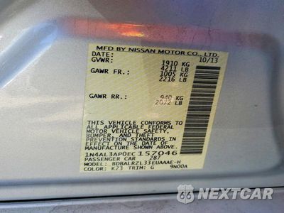 Zdjęcie 13 z 13 samochodu: 2014 NISSAN ALTIMA 2.5 S VIN:1N4AL3AP0EC157046 - miniatura