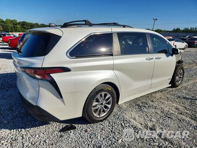 Trzecie zdjęcie samochodu z tyłu: 2021 TOYOTA SIENNA XLE VIN:5TDJRKEC9MS018752 - miniatura