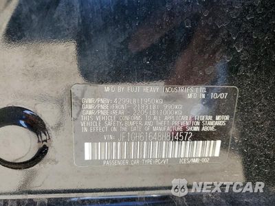 Zdjęcie 12 z 12 samochodu: 2008 SUBARU IMPREZA 2.5I VIN:JF1GH61648H814572 - miniatura