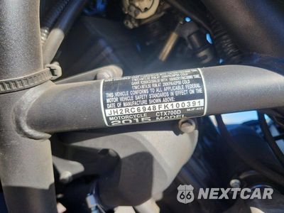 Zdjęcie 9 z 9 samochodu: 2015 HONDA CTX700 D VIN:JH2RC6948FK100391 - miniatura