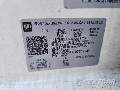 Zdjęcie 12 z 12 samochodu: 2024 CHEVROLET SILVERADO K1500 LT-L VIN:3GCPDKEK4RG243540 - miniatura