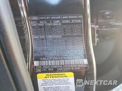 Zdjęcie 13 z 13 samochodu: 2016 LAND ROVER DISCOVERY SPORT SE VIN:SALCP2BG2GH631691 - miniatura