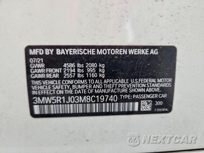 Zdjęcie 12 z 12 samochodu: 2021 BMW 330I VIN:3MW5R1J03M8C19740 - miniatura