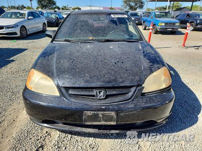 Piąte zdjęcie samochodu w środku: 2001 HONDA CIVIC HX VIN:1HGEM21791L102951 - miniatura