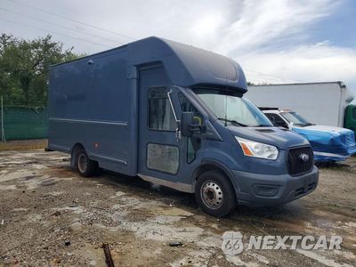 Czwarte zdjęcie samochodu z boku: 2021 FORD TRANSIT DELIVERY TRUCK VIN:1FDDF6P84MKA55085 - miniatura