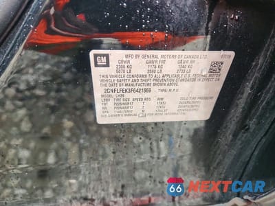 Zdjęcie 12 z 12 samochodu: 2015 CHEVROLET EQUINOX LT VIN:2GNFLFEK3F6421569 - miniatura