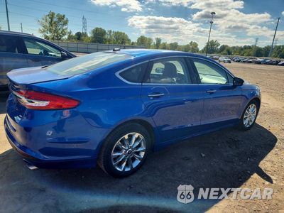 Trzecie zdjęcie samochodu z tyłu: 2017 FORD FUSION SE VIN:3FA6P0HD6HR194578 - miniatura