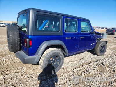 Trzecie zdjęcie samochodu z tyłu: 2018 JEEP WRANGLER UNLIMITED SPORT VIN:1C4HJXDN9JW283334 - miniatura