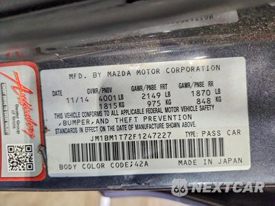 Zdjęcie 13 z 13 samochodu: 2015 MAZDA 3 SV VIN:JM1BM1T72F1247227 - miniatura