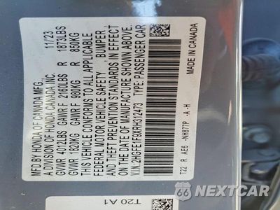 Zdjęcie 13 z 13 samochodu: 2024 HONDA CIVIC TOURING VIN:2HGFE1F9XRH312473 - miniatura