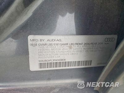 Zdjęcie 12 z 12 samochodu: 2015 AUDI S4 PREMIUM PLUS VIN:WAUBGAFL3FA043808 - miniatura