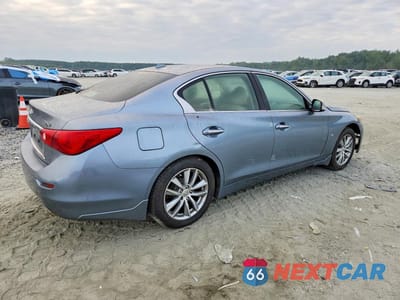 Trzecie zdjęcie samochodu z tyłu: 2014 INFINITI Q50 PREMIUM VIN:JN1BV7AR3EM696677 - miniatura