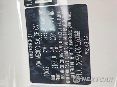 Zdjęcie 13 z 13 samochodu: 2023 KIA FORTE GT LINE VIN:3KPF54AD6PE553368 - miniatura
