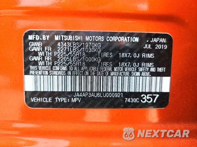 Zdjęcie 13 z 13 samochodu: 2020 MITSUBISHI OUTLANDER SPORT ES VIN:JA4AP3AU6LU000921 - miniatura