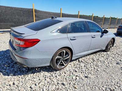 Trzecie zdjęcie samochodu z tyłu: 2021 HONDA ACCORD SPORT VIN:1HGCV1F32MA055654 - miniatura