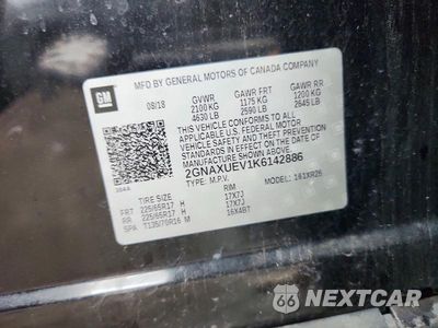 Zdjęcie 13 z 13 samochodu: 2019 CHEVROLET EQUINOX LT VIN:2GNAXUEV1K6142886 - miniatura