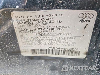 Zdjęcie 13 z 13 samochodu: 2011 AUDI Q5 PREMIUM PLUS VIN:WA1LFAFP0BA030936 - miniatura