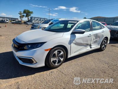 2019 HONDA CIVIC LX 19XFC2F63KE046215 - główne zdjęcie licytacji z USA - miniatura