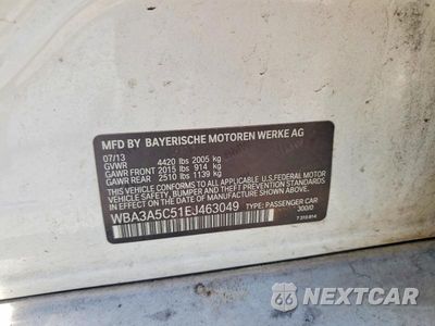 Zdjęcie 12 z 12 samochodu: 2014 BMW 328 I VIN:WBA3A5C51EJ463049 - miniatura