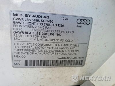 Zdjęcie 13 z 13 samochodu: 2021 AUDI Q5 PREMIUM PLUS VIN:WA1BAAFY1M2012171 - miniatura