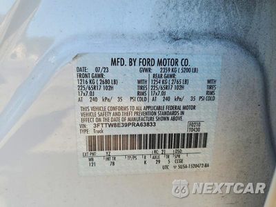 Zdjęcie 12 z 12 samochodu: 2023 FORD MAVERICK XL VIN:3FTTW8E39PRA63833 - miniatura
