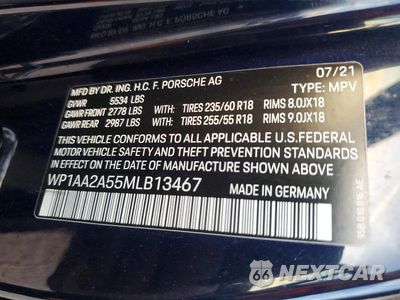 Zdjęcie 13 z 13 samochodu: 2021 PORSCHE MACAN VIN:WP1AA2A55MLB13467 - miniatura
