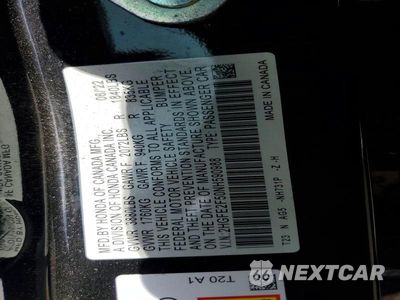 Zdjęcie 12 z 12 samochodu: 2022 HONDA CIVIC SPORT VIN:2HGFE2F50NH590988 - miniatura