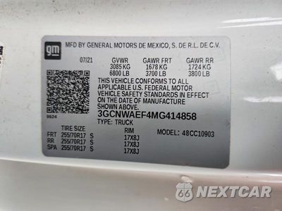 Zdjęcie 12 z 12 samochodu: 2021 CHEVROLET SILVERADO C1500 VIN:3GCNWAEF4MG414858 - miniatura