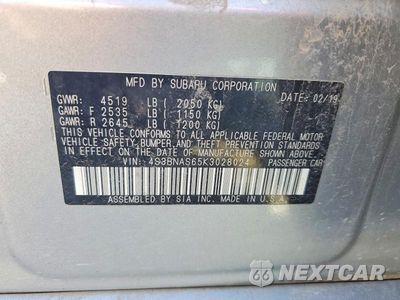 Zdjęcie 13 z 13 samochodu: 2019 SUBARU LEGACY SPORT VIN:4S3BNAS65K3028024 - miniatura