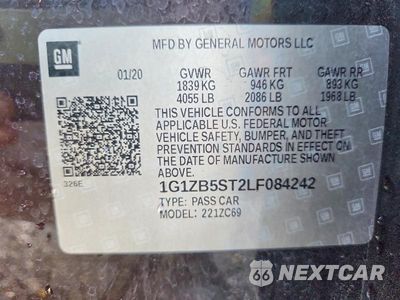 Zdjęcie 12 z 12 samochodu: 2020 CHEVROLET MALIBU LS VIN:1G1ZB5ST2LF084242 - miniatura