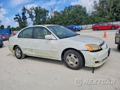 Czwarte zdjęcie samochodu z boku: 2003 HONDA CIVIC HYBRID VIN:JHMES95613S019228 - miniatura