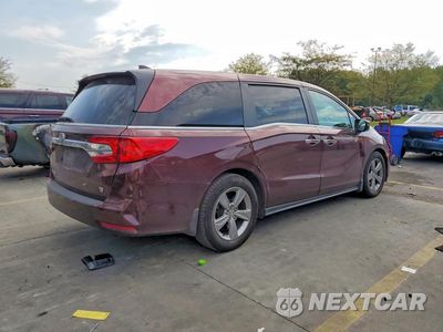 Trzecie zdjęcie samochodu z tyłu: 2018 HONDA ODYSSEY EXL VIN:5FNRL6H75JB046011 - miniatura