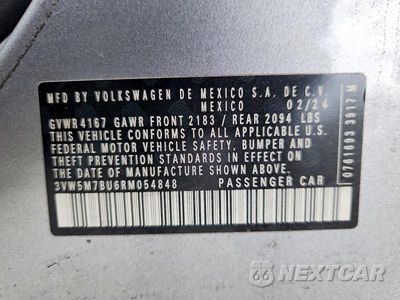 Zdjęcie 12 z 12 samochodu: 2024 VOLKSWAGEN JETTA S VIN:3VW5M7BU6RM054848 - miniatura