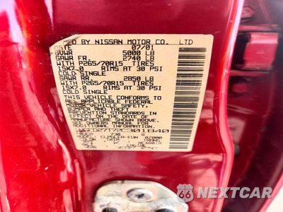 Zdjęcie 12 z 12 samochodu: 2002 NISSAN FRONTIER XE-V6 VIN:1N6ED27T72C301840 - miniatura