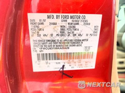 Zdjęcie 13 z 13 samochodu: 2008 FORD ESCAPE XLT VIN:1FMCU93198KA09429 - miniatura