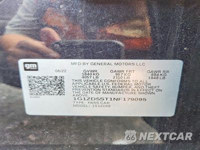 Zdjęcie 12 z 12 samochodu: 2022 CHEVROLET MALIBU LT VIN:1G1ZD5ST1NF179095 - miniatura
