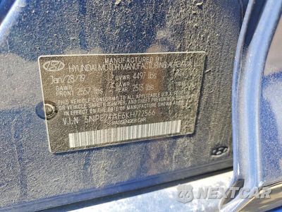 Zdjęcie 12 z 12 samochodu: 2019 HYUNDAI SONATA SE VIN:5NPE24AF6KH772566 - miniatura