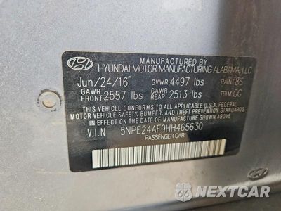 Zdjęcie 13 z 13 samochodu: 2017 HYUNDAI SONATA SE VIN:5NPE24AF9HH465630 - miniatura