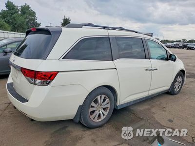Trzecie zdjęcie samochodu z tyłu: 2015 HONDA ODYSSEY EXL VIN:5FNRL5H69FB015742 - miniatura