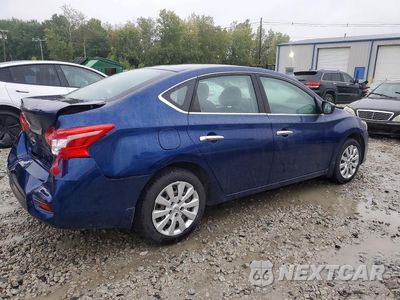 Trzecie zdjęcie samochodu z tyłu: 2019 NISSAN SENTRA S VIN:3N1AB7AP6KY404791 - miniatura