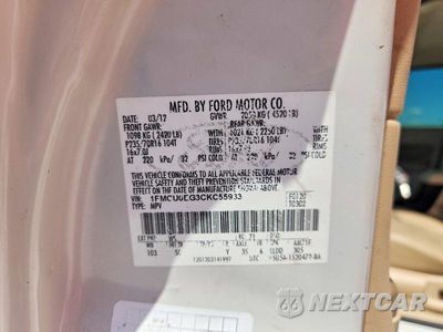 Zdjęcie 14 z 14 samochodu: 2012 FORD ESCAPE LIMITED VIN:1FMCU0EG3CKC55933 - miniatura
