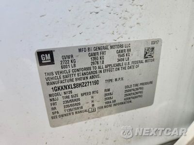 Zdjęcie 14 z 14 samochodu: 2017 GMC ACADIA DENALI VIN:1GKKNXLS8HZ271190 - miniatura