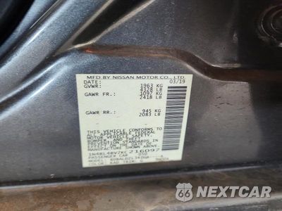 Zdjęcie 12 z 12 samochodu: 2019 NISSAN ALTIMA S VIN:1N4BL4BV2KC216097 - miniatura